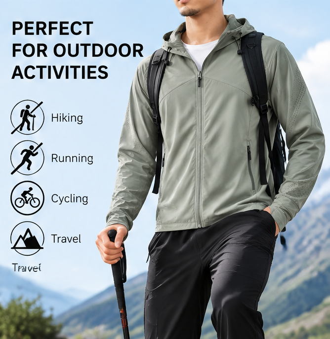 ๐โโ๏ธ ๐จ๐ผ๐ณ๐น๐จ๐๐ฐ๐ตยฎ Lightweight Sun Protection Jacket โ Breathable & Quick-Dry