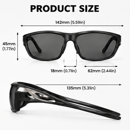 🏃 𝑨𝑼𝑳𝑹𝑨𝒀𝑰𝑵® Polarized Sports Sunglasses – Ergonomic & Detachable Neck Cord