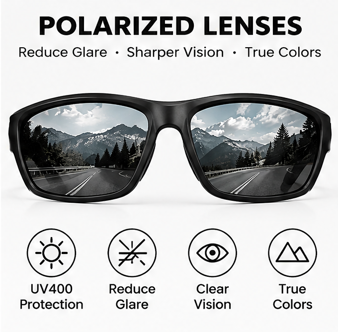 🏃 𝑨𝑼𝑳𝑹𝑨𝒀𝑰𝑵® Polarized Sports Sunglasses – Ergonomic & Detachable Neck Cord