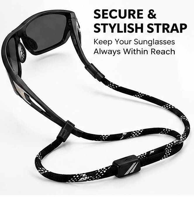 🏃 𝑨𝑼𝑳𝑹𝑨𝒀𝑰𝑵® Polarized Sports Sunglasses – Ergonomic & Detachable Neck Cord