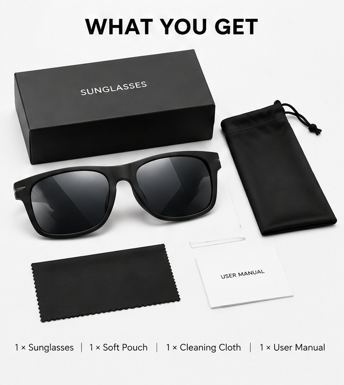 🕶️ 𝑨𝑼𝑳𝑹𝑨𝒀𝑰𝑵® 'Aura' Polarized Sunglasses – Minimalist Design, Maximum Performance