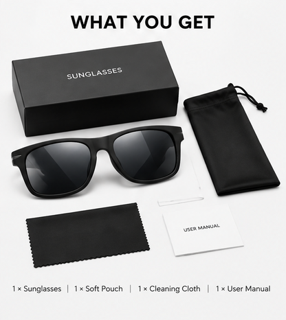 🕶️ 𝑨𝑼𝑳𝑹𝑨𝒀𝑰𝑵® 'Aura' Polarized Sunglasses – Minimalist Design, Maximum Performance