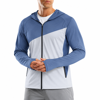 🏃 𝑨𝑼𝑳𝑹𝑨𝒀𝑰𝑵® Men’s Lightweight Performance Jacket – Sun & Wind Protection
