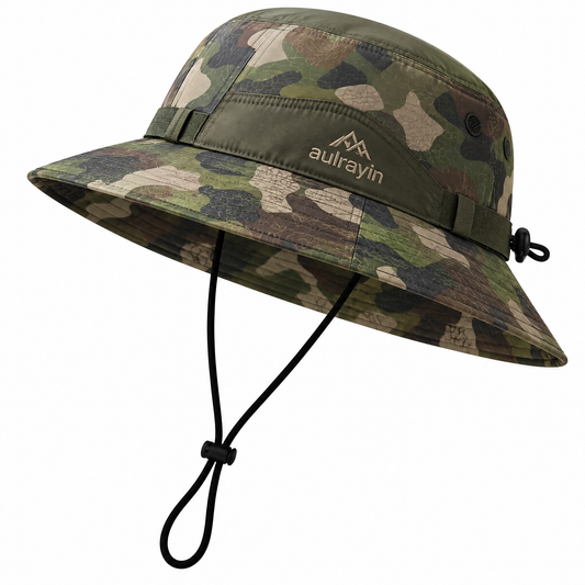 🪖 𝑨𝑼𝑳𝑹𝑨𝒀𝑰𝑵® Camo Outdoor Boonie Hat – Lightweight, Water-Resistant & UV Protection