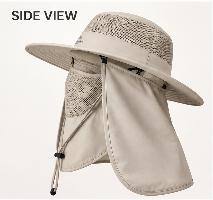 🏕️ 𝑨𝑼𝑳𝑹𝑨𝒀𝑰𝑵® Outdoor Adventure Sun Hat – UPF 50+ Quick-Dry & Breathable Safari Cap