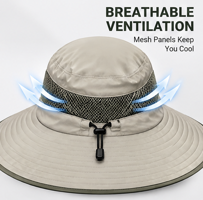 🏕️ 𝑨𝑼𝑳𝑹𝑨𝒀𝑰𝑵® 360° Outdoor Sun Hat – UPF 50+ Detachable Neck Guard, Lightweight & Roll-Up
