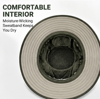 🏕️ 𝑨𝑼𝑳𝑹𝑨𝒀𝑰𝑵® 360° Outdoor Sun Hat – UPF 50+ Detachable Neck Guard, Lightweight & Roll-Up