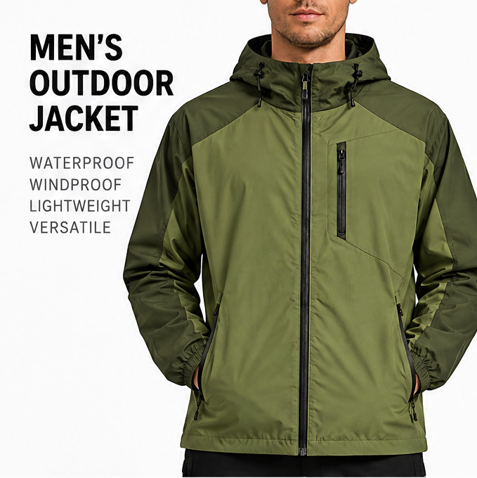 🌦️ 𝑨𝑼𝑳𝑹𝑨𝒀𝑰𝑵® Packable Waterproof Rain Jacket – Lightweight & Windproof Hooded Shell
