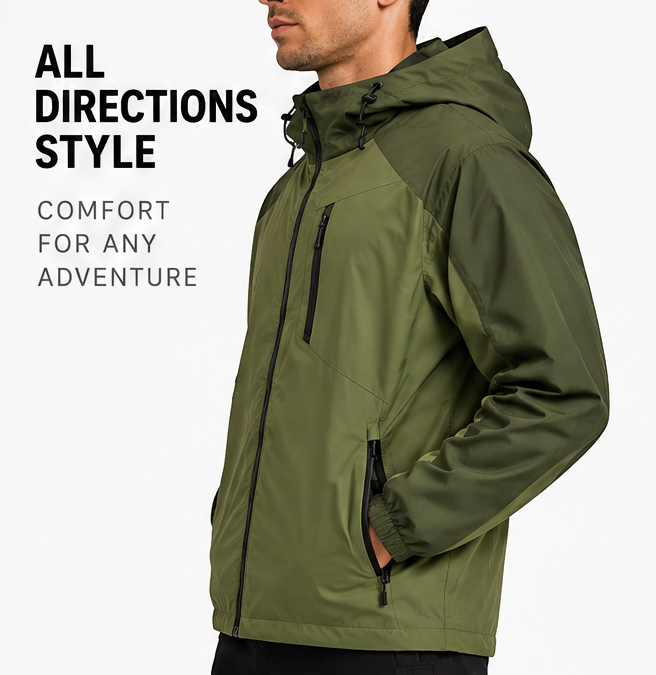 🌦️ 𝑨𝑼𝑳𝑹𝑨𝒀𝑰𝑵® Packable Waterproof Rain Jacket – Lightweight & Windproof Hooded Shell