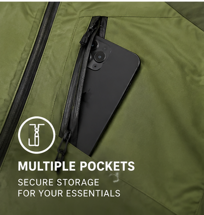 🌦️ 𝑨𝑼𝑳𝑹𝑨𝒀𝑰𝑵® Packable Waterproof Rain Jacket – Lightweight & Windproof Hooded Shell