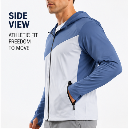 🏃 𝑨𝑼𝑳𝑹𝑨𝒀𝑰𝑵® Men’s Lightweight Performance Jacket – Sun & Wind Protection