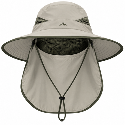 🏕️ 𝑨𝑼𝑳𝑹𝑨𝒀𝑰𝑵® 360° Outdoor Sun Hat – UPF 50+ Detachable Neck Guard, Lightweight & Roll-Up